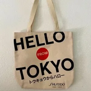 Shiseido | Bags | Hello From Tokyo Canvas Tote Bag | Poshmark